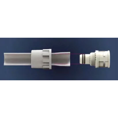 Gomito 90° Maschio/Femmina "Safety-Plus" a calotta girevole