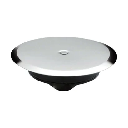 Tappo espansione cieco in PVC completo di piastra in acciaio inox diametro 140 e vite