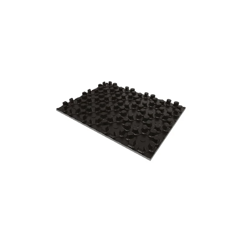 Pannello isolante bugnato "slim". Spessore totale pannello da 1,9 cm a 2,3 cm con superficie utile di 1,12 m² a pannello