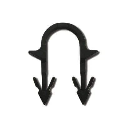 Graffetta per il fissaggio del tubo ad inserimento automatico (prezzo a confezione)